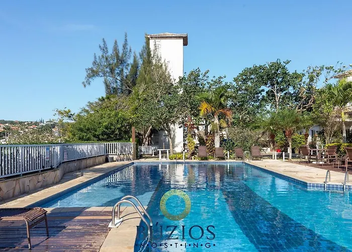 B54 Geriba Lake Garden! 3 Suites 150M Da Praia